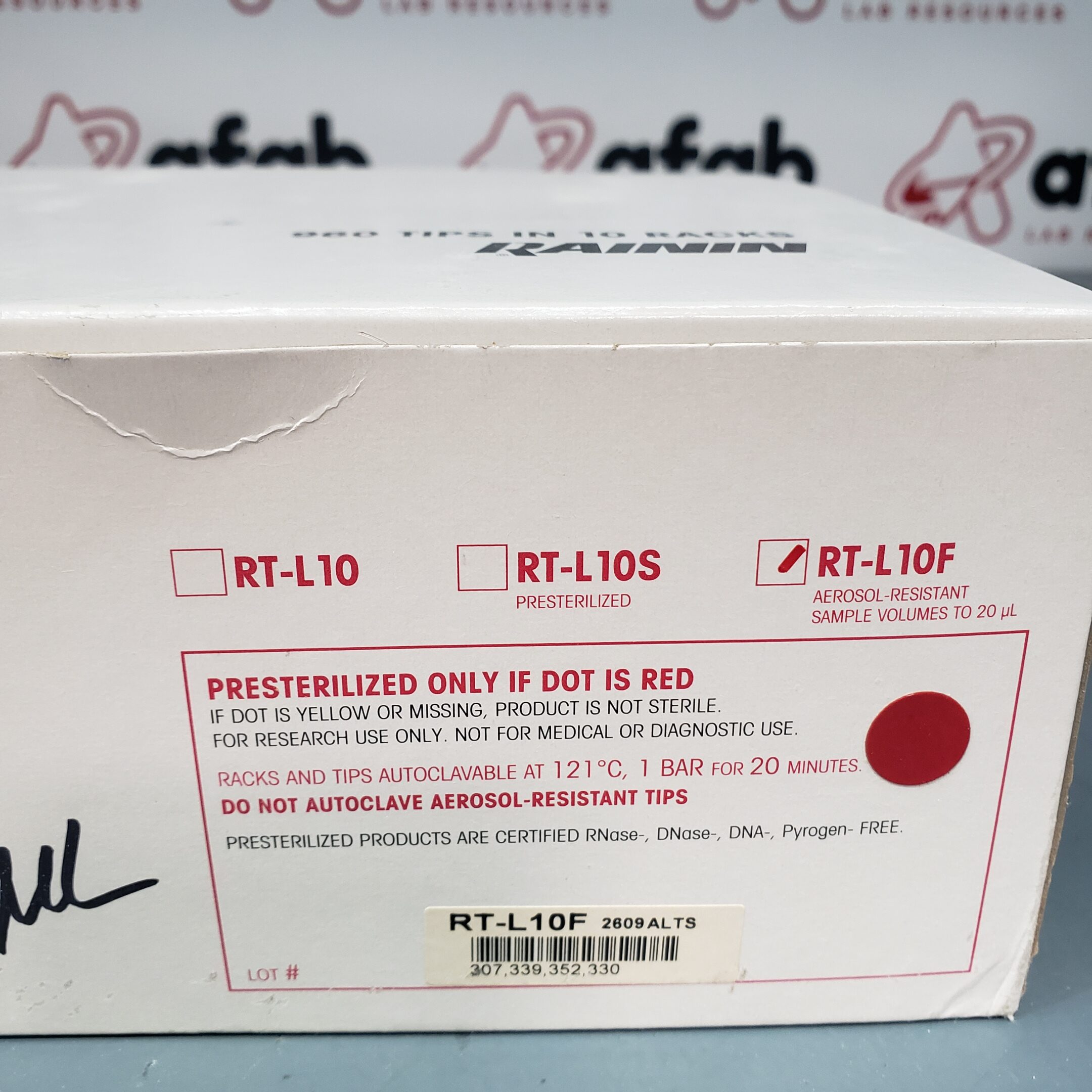 Rainin BioClean Precision Pipette Tips RTL10F (960) AFAB