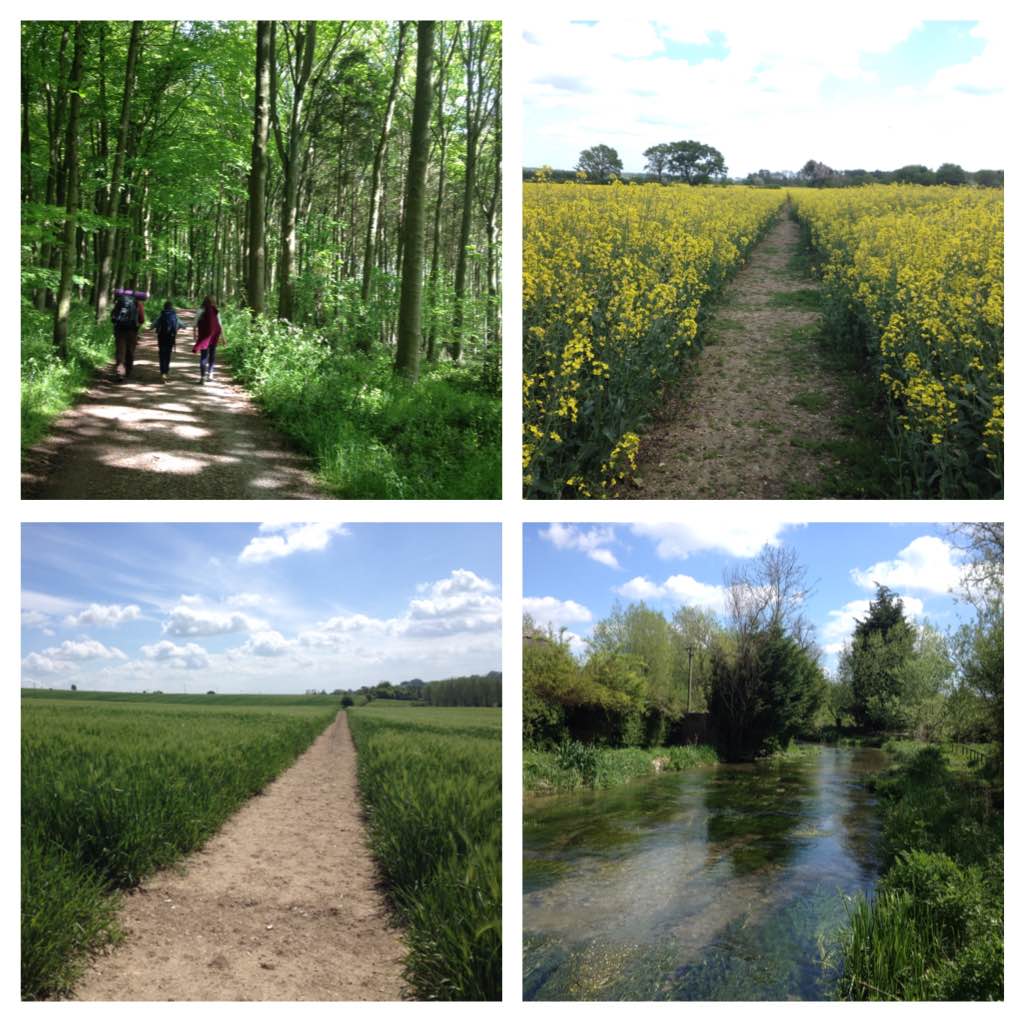 Backpacking the Lambourn Valley Way, Berkshire A family day out