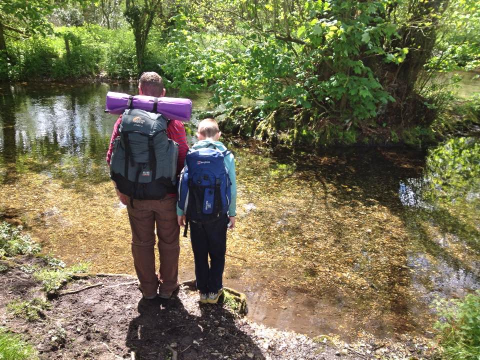 Backpacking the Lambourn Valley Way, Berkshire A family day out