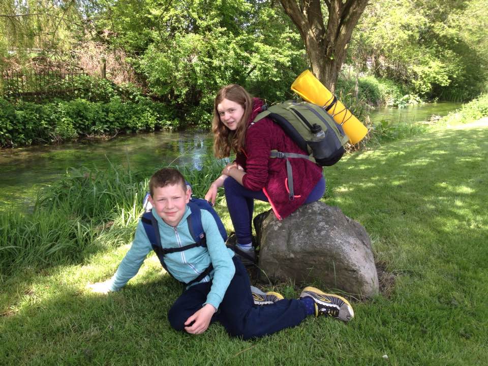 Backpacking the Lambourn Valley Way, Berkshire A family day out
