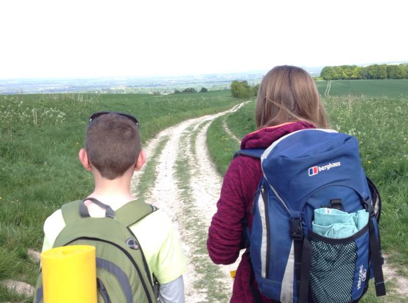 Backpacking the Lambourn Valley Way, Berkshire A family day out