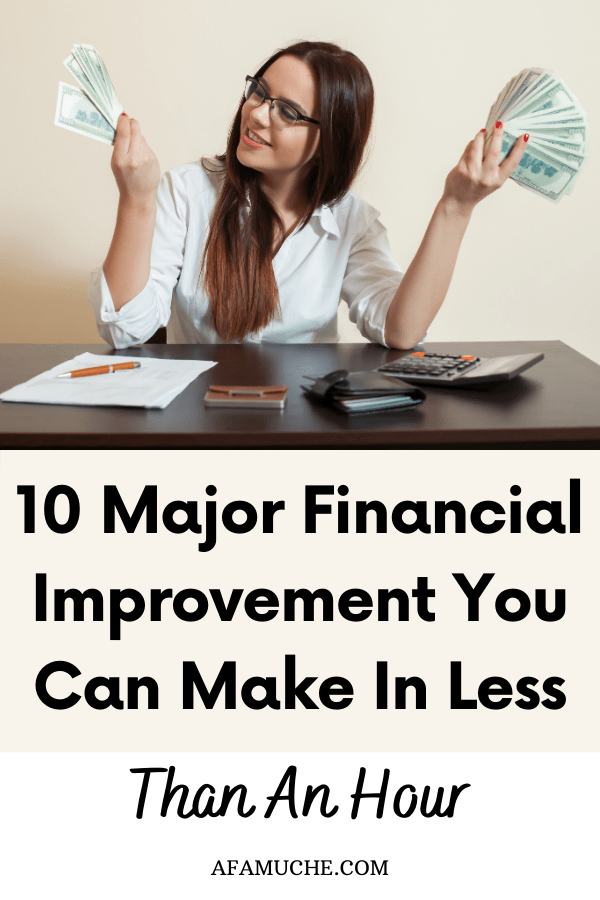 15 Simple Ways To Improve Your Finances Today Afam Uche