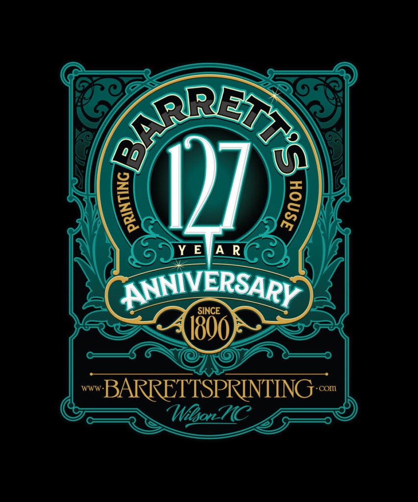 Where we worked Barrett’s Printing House. Black WideAwake