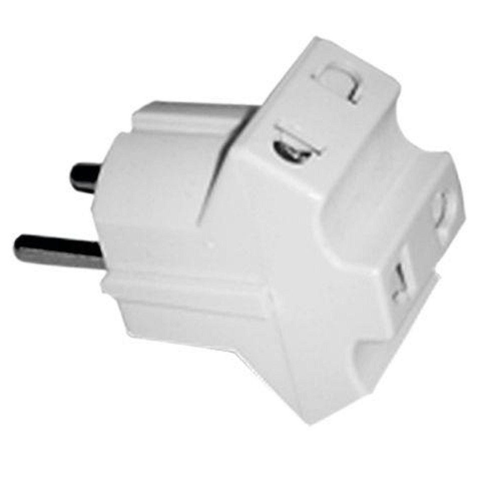 Plug AC EuropeanAmerican Triple Plug to European Male Socket P215
