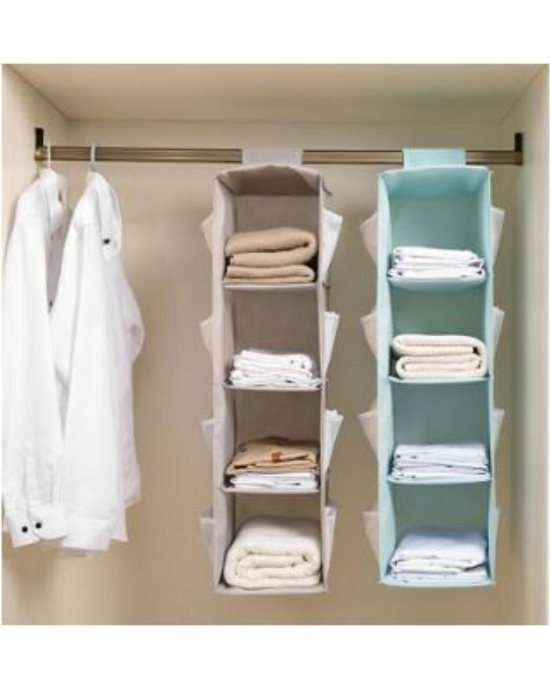 4Shelf Hanging Closet Organizer Grey 80x30x22cm Afandee Lebanon