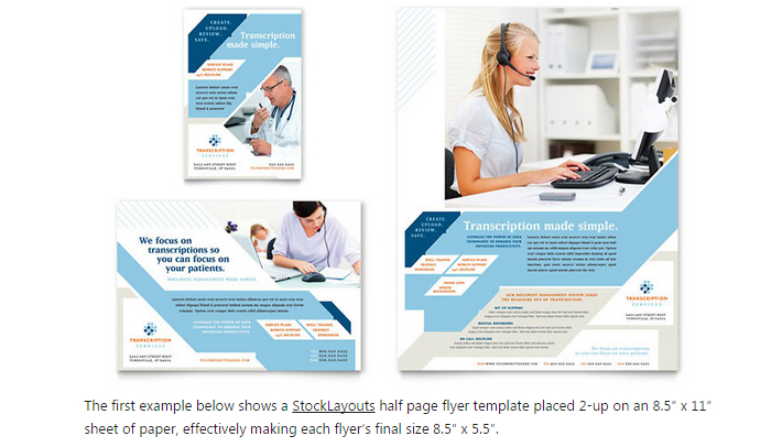 6 Half Page Flyer Template AF Templates