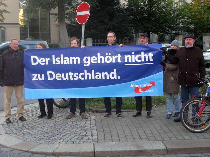 Der Islam gehört nicht zu Deutschland Demonstration der