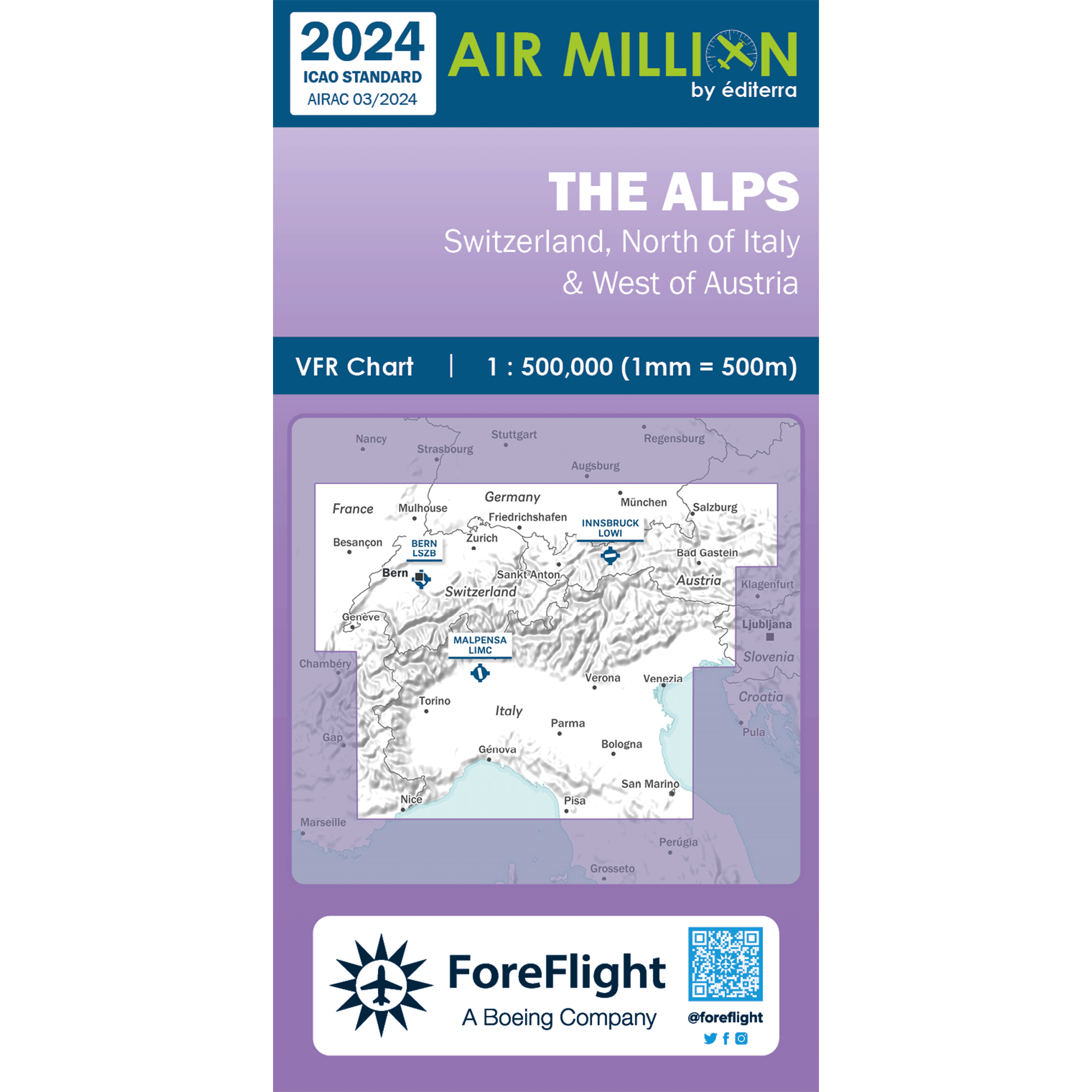 Air Million Alps 2023 VFR Chart