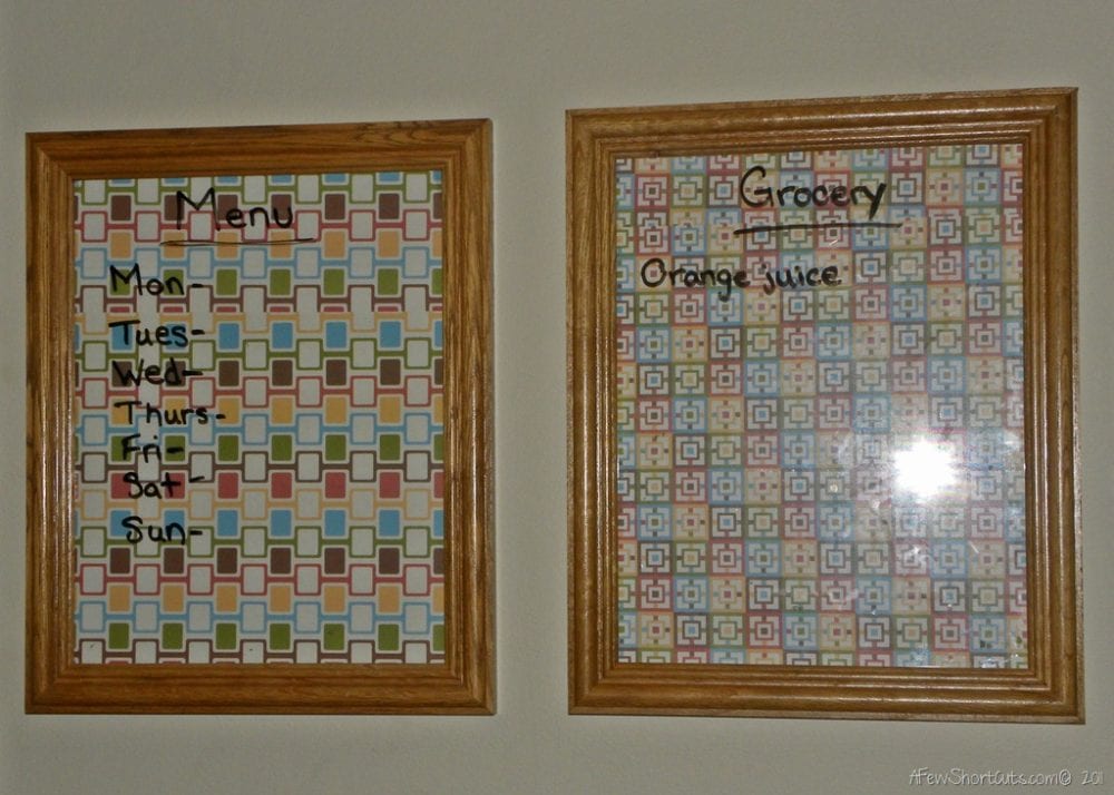 Make Your Own Custom Dry Erase Boards A Few Shortcuts