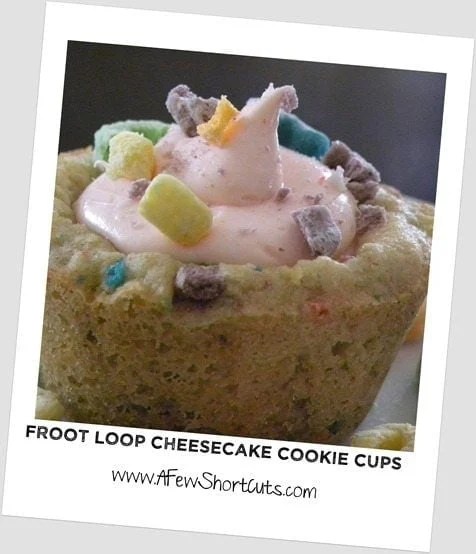 Froot Loop Cookie Cups
