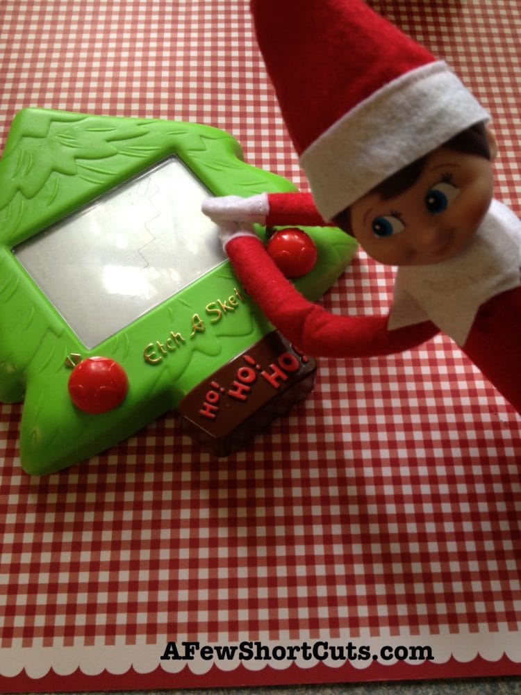 Elf on the Shelf Etch A Sketch A Few Shortcuts