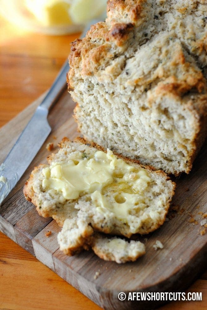 Simple Herbed Beer Bread Recipe A Few Shortcuts