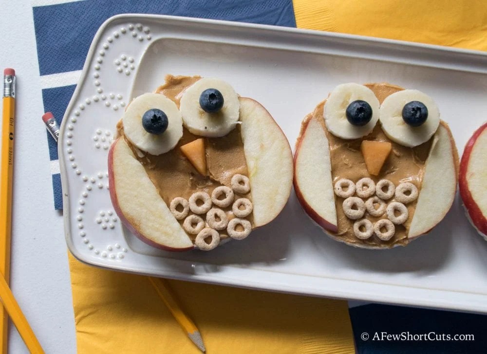 Owl Rice Cake Snacks Lunchbox Fun A Few Shortcuts
