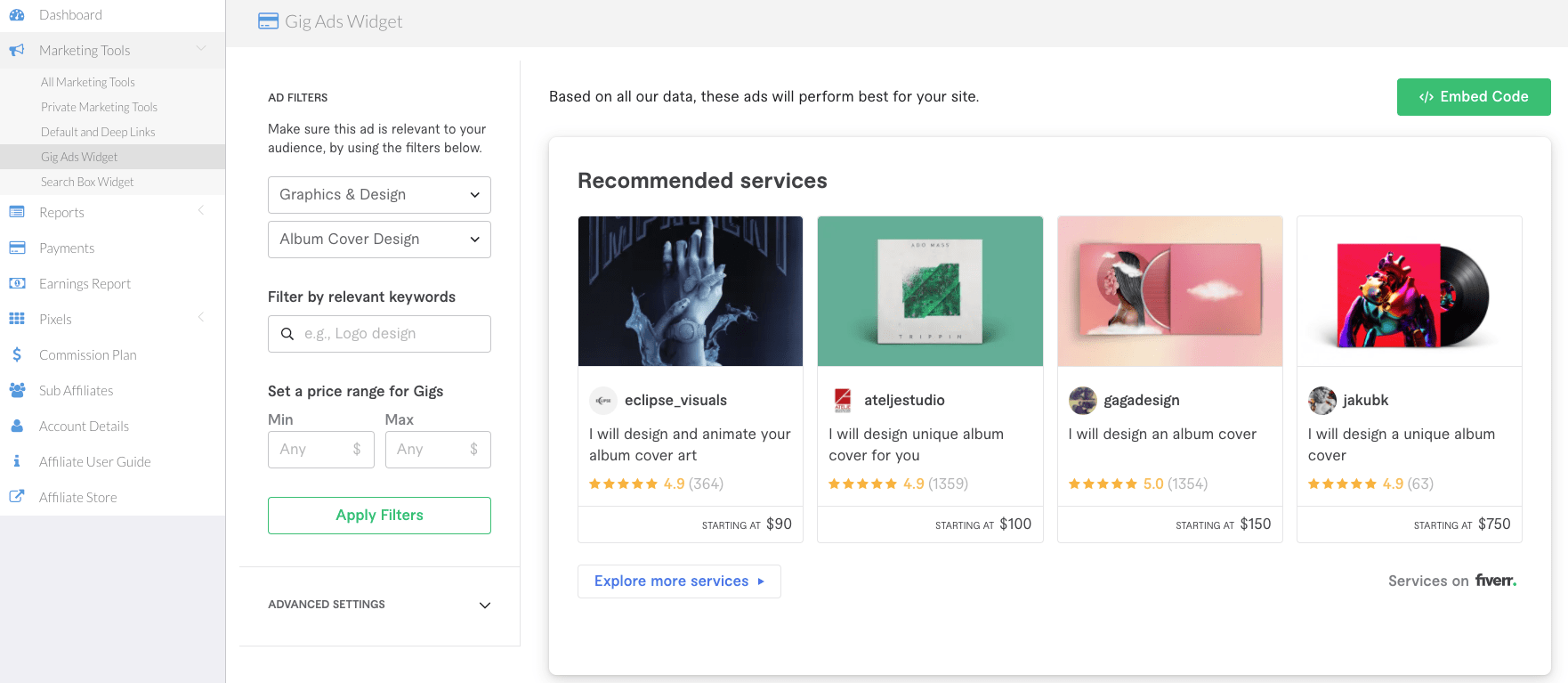 Introducing Fiverr Gig Ads: A New Widget For Displaying Fiverr 