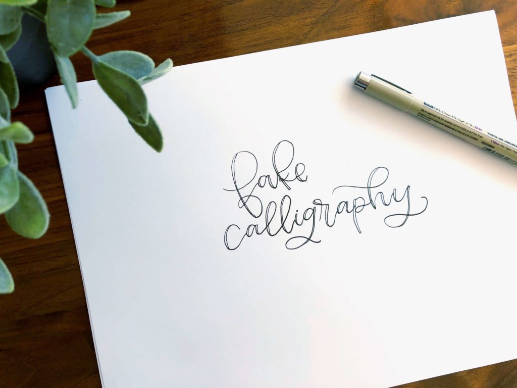 How to Imitate Calligraphy with One Simple Trick! • Affinity Grove