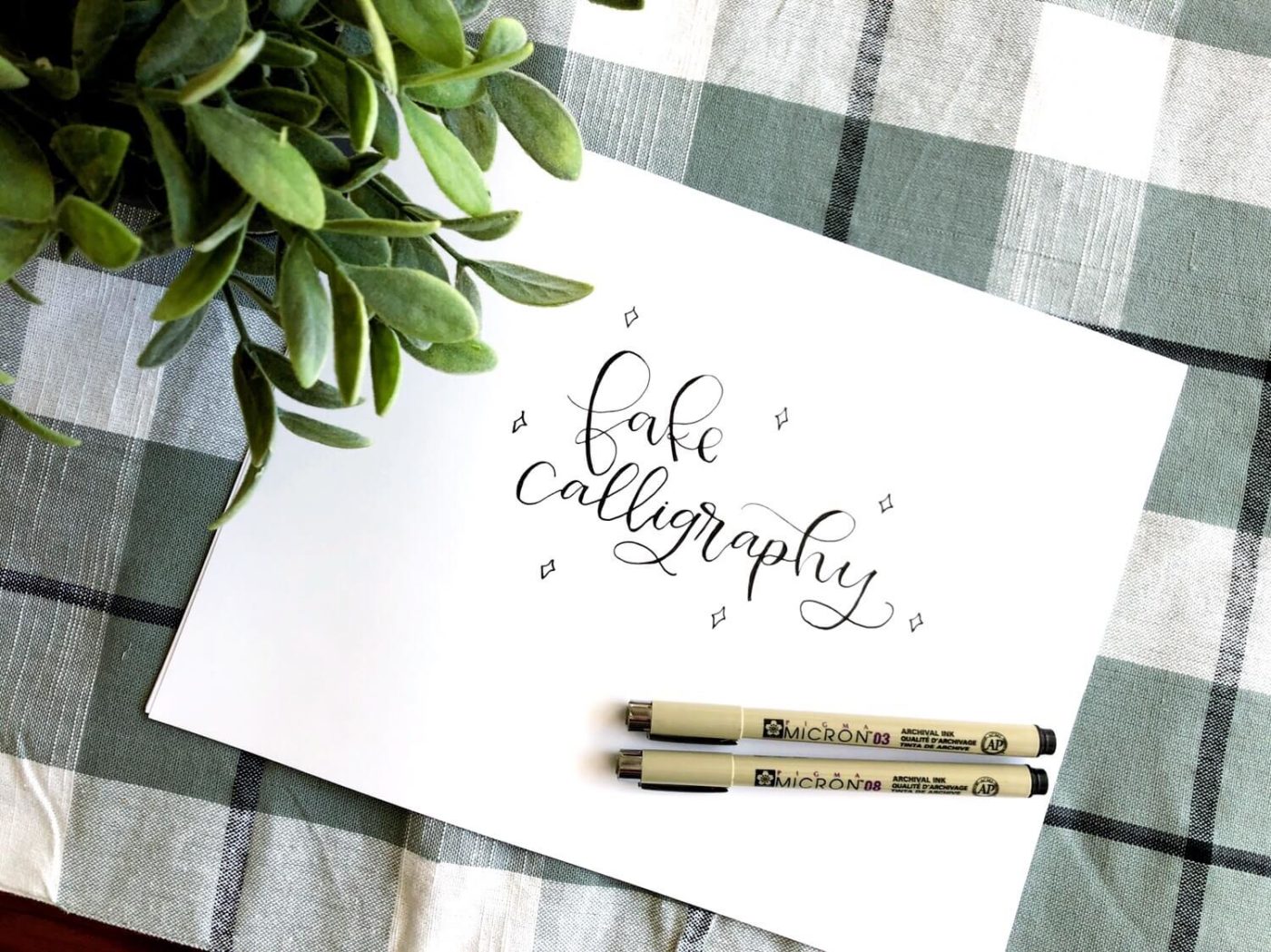How to Imitate Calligraphy with One Simple Trick! • Affinity Grove
