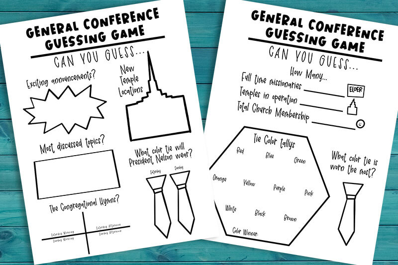 General Conference Game! Guessing Game for Families! • Affinity Grove