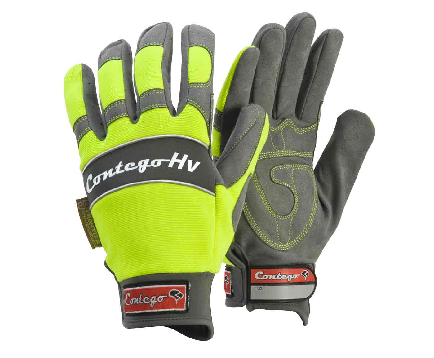 Contego Hi Vis Work Gloves Mechanics Hand Protection P8174HV Glove