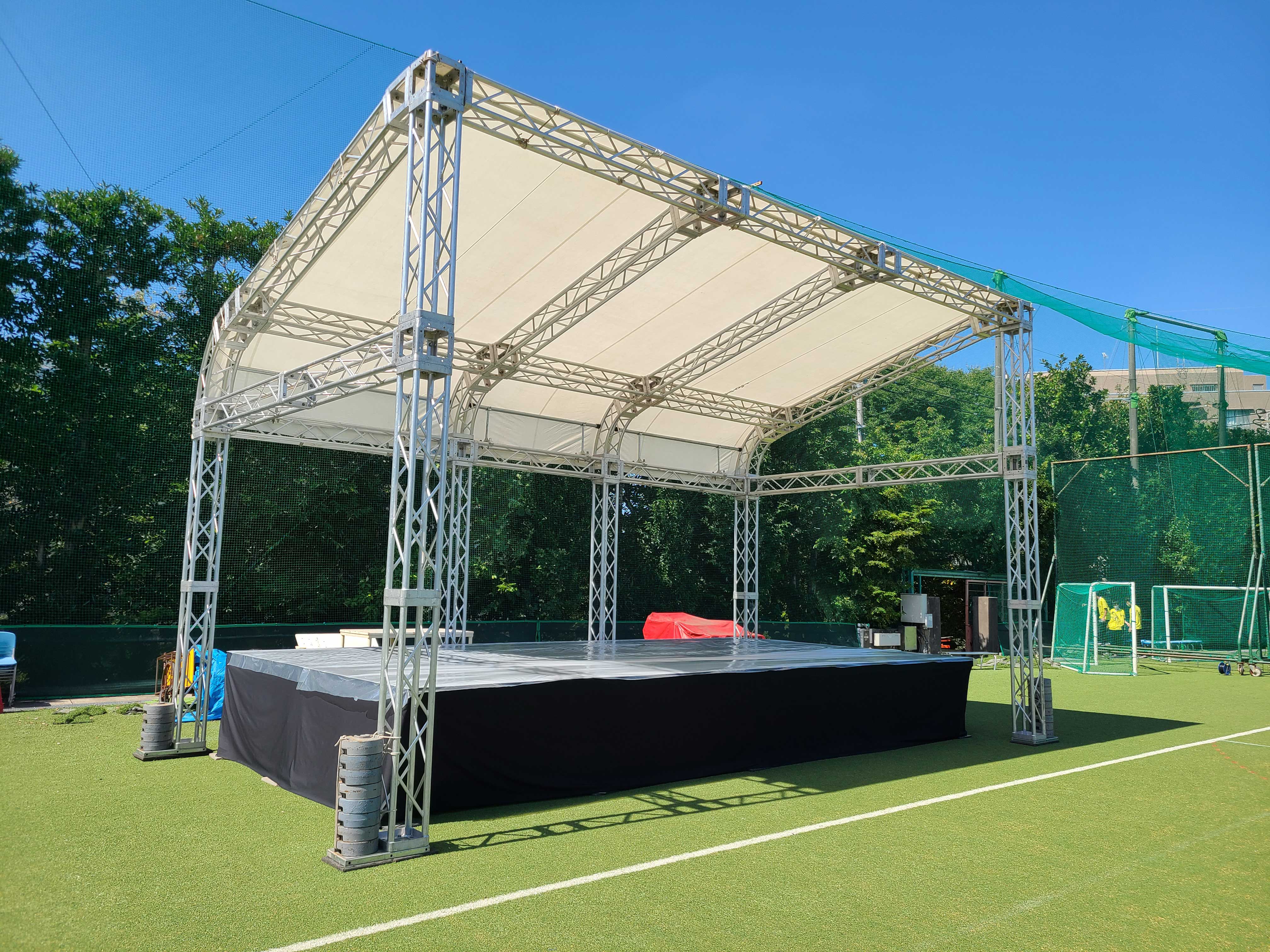 ステージ設営｜イベント・文化祭のステージ・テント設営のアフィット