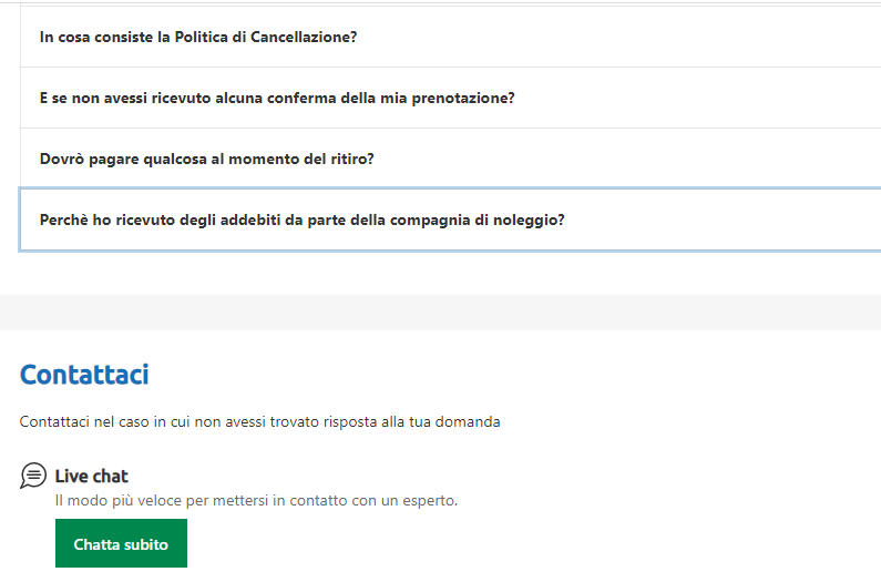 RENTALCARS TELEFONO assistenza Italia Autonoleggio Tips