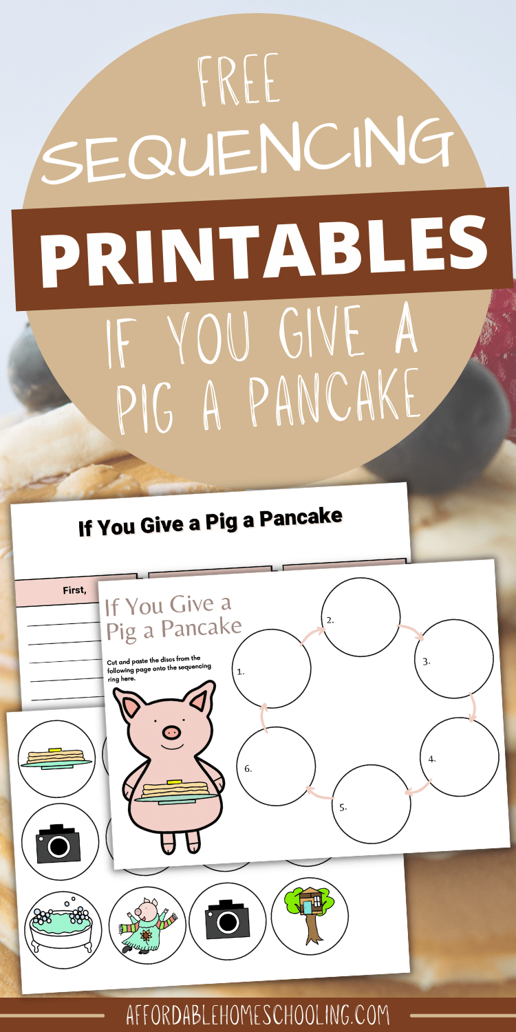 Free If You Give a Pig a Pancake Sequencing Printable