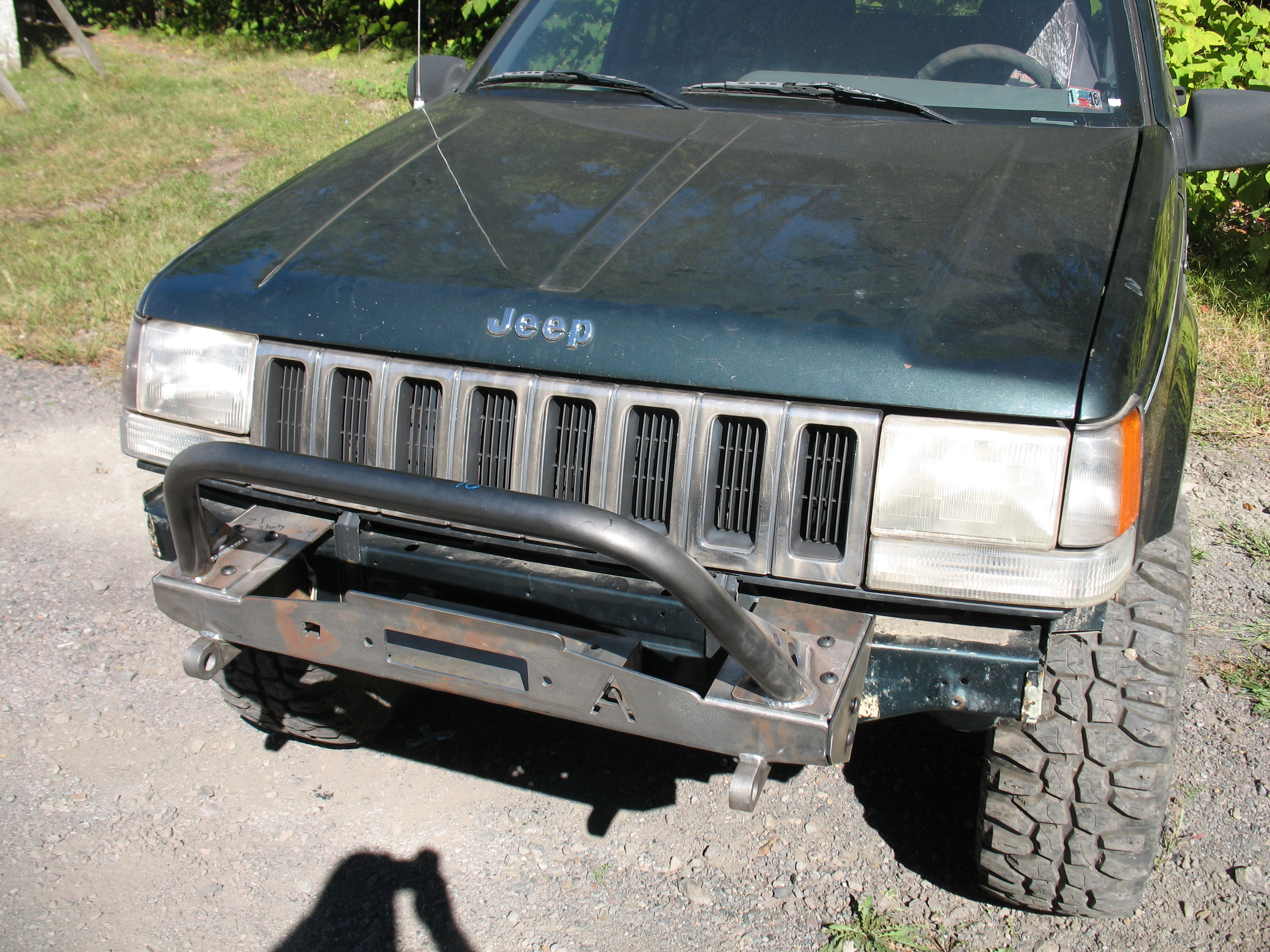 Elite Jeep Grand Cherokee ZJ Modular Shorty Plain Front Winch Bumper