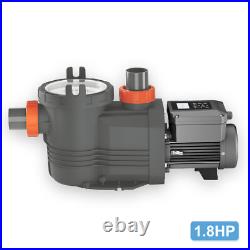 1.8 HP Variable Speed Pool Pump For In Ground Pools Swimming Pool Pump