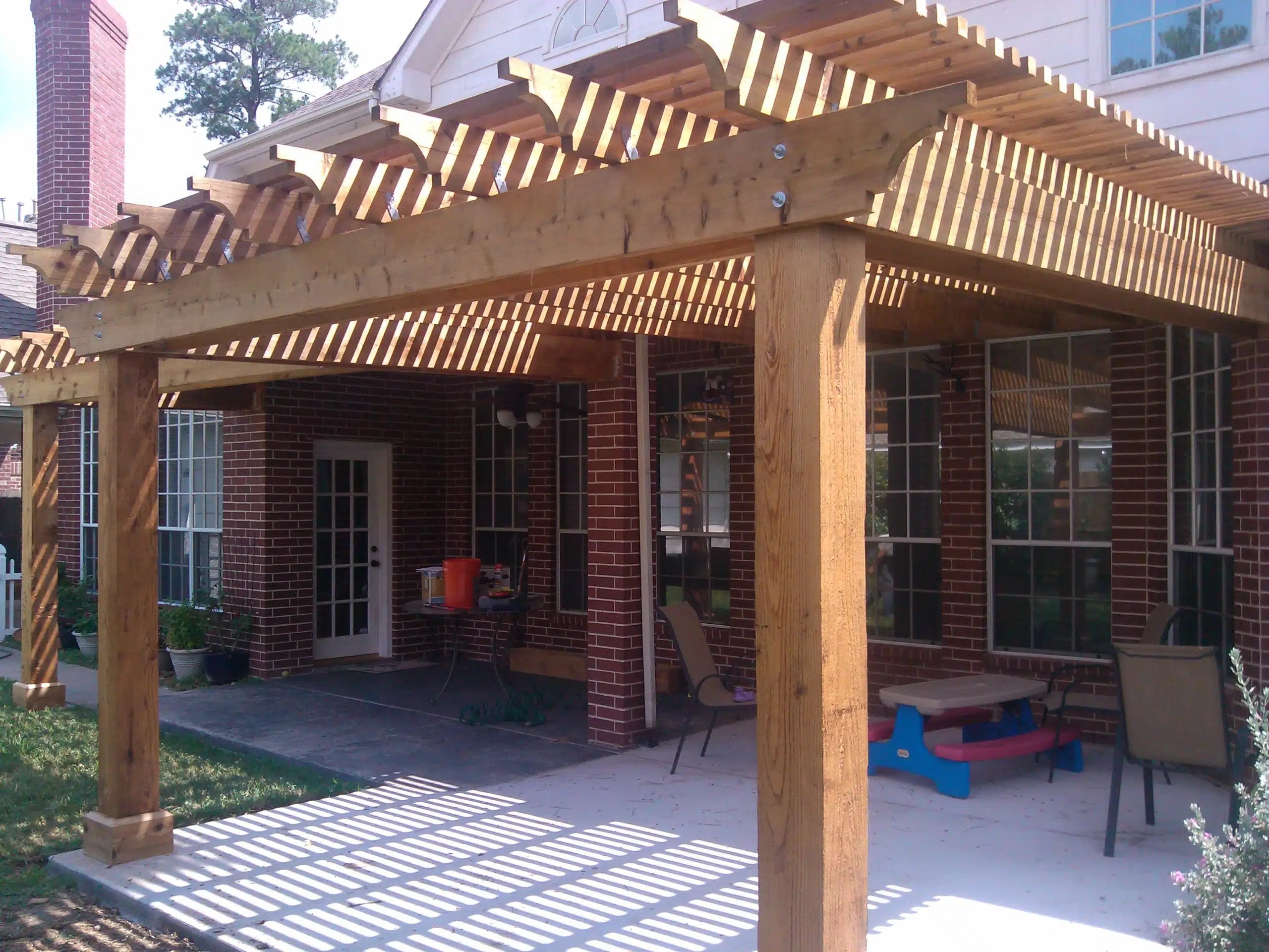 Affordable Shade Patio Covers Wood Arbors Houston TX