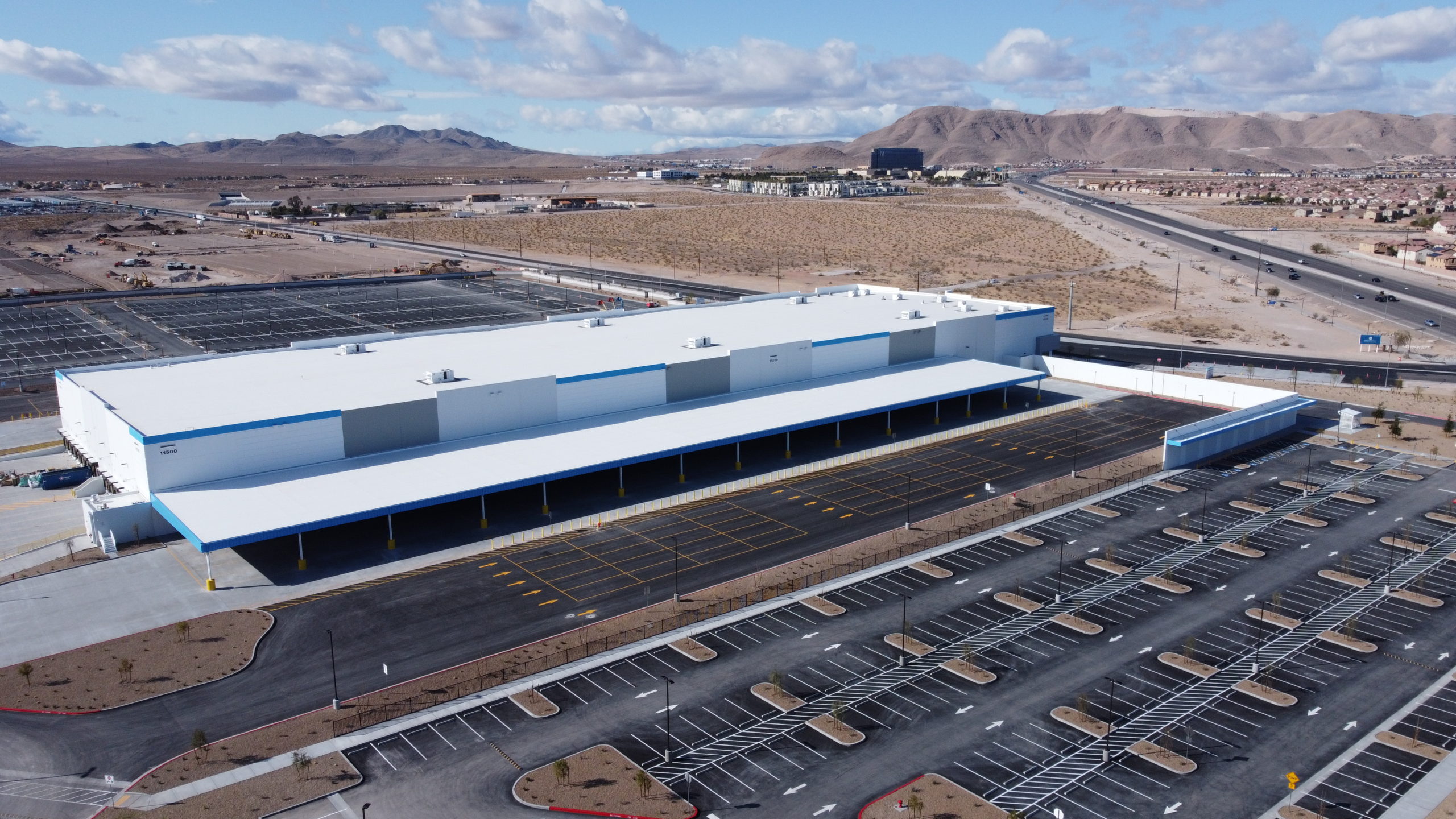 Amazon Distribution Center Affordable Striping & Sealing