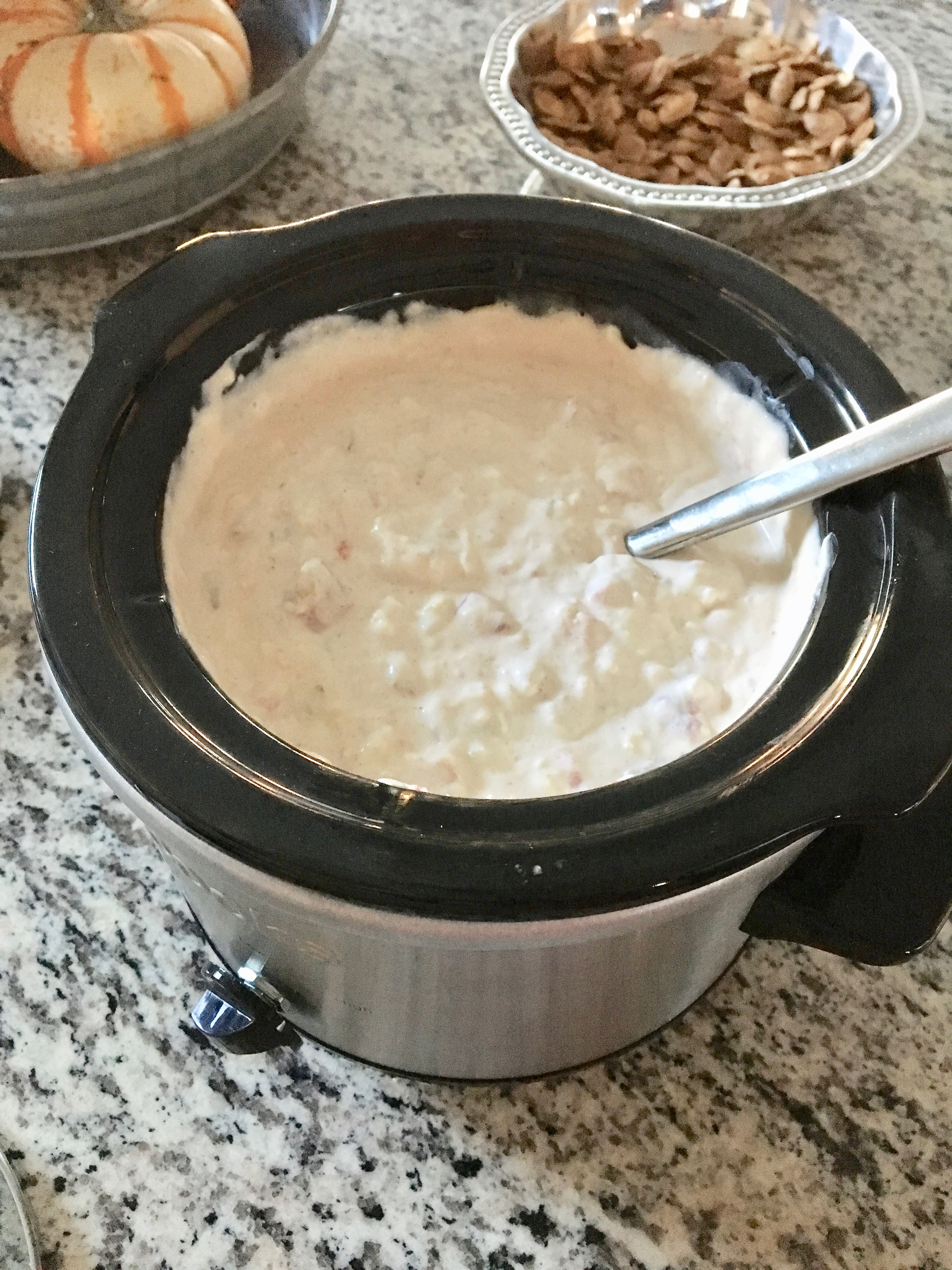 Slow Cooker White Queso Dip