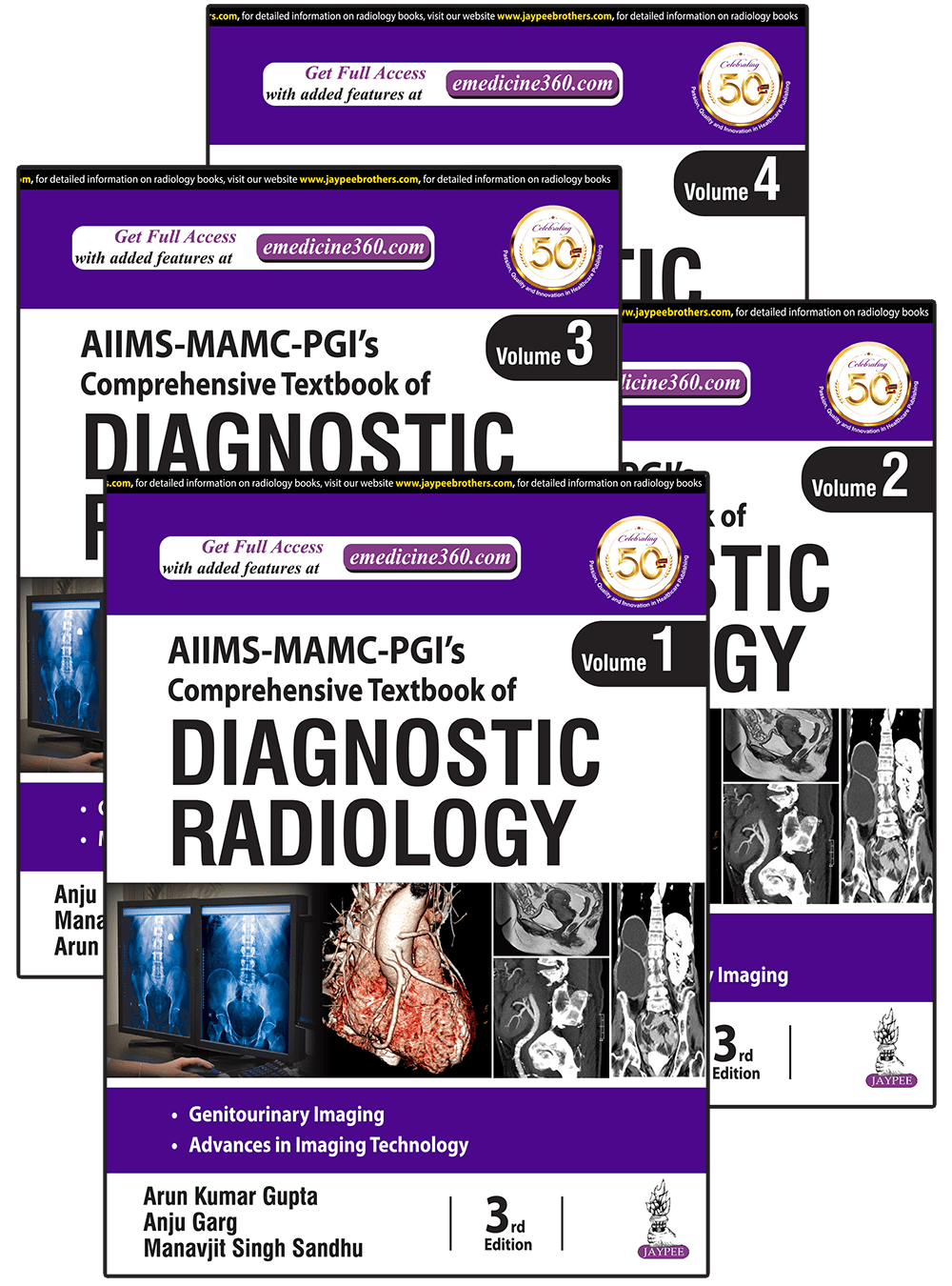 AIIMS MAMC ‑ PGI’s Comprehensive Textbook of Diagnostic Radiology (Four Volume Set), 3ed (High