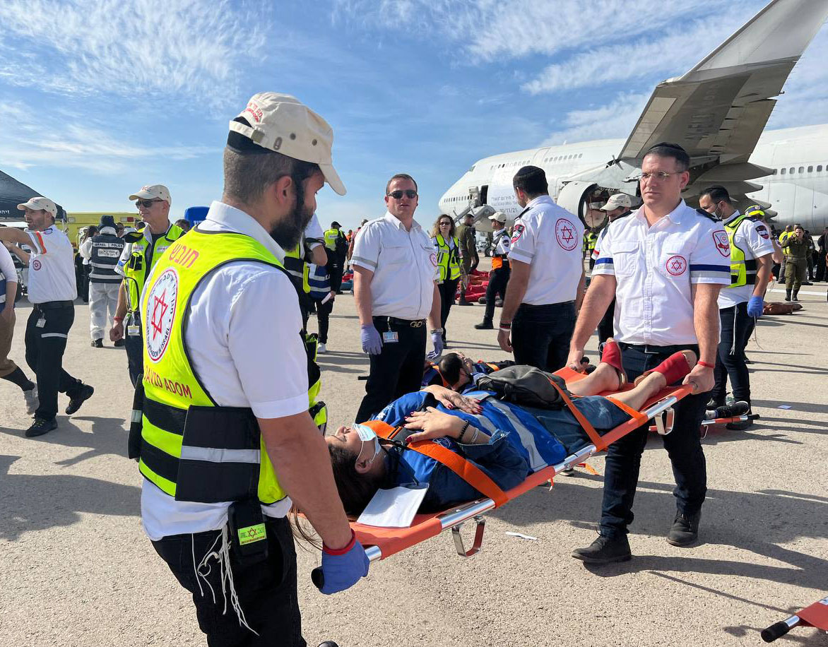 MDA holds airplane crash emergency drill. AFMDA