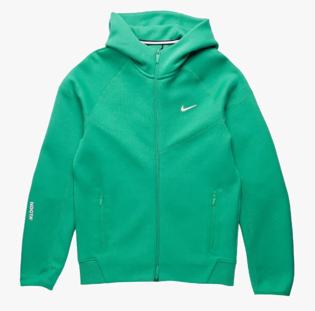 Nike x Nocta Techfleece Hoodie "Stadium Green/Sail" A Fonte