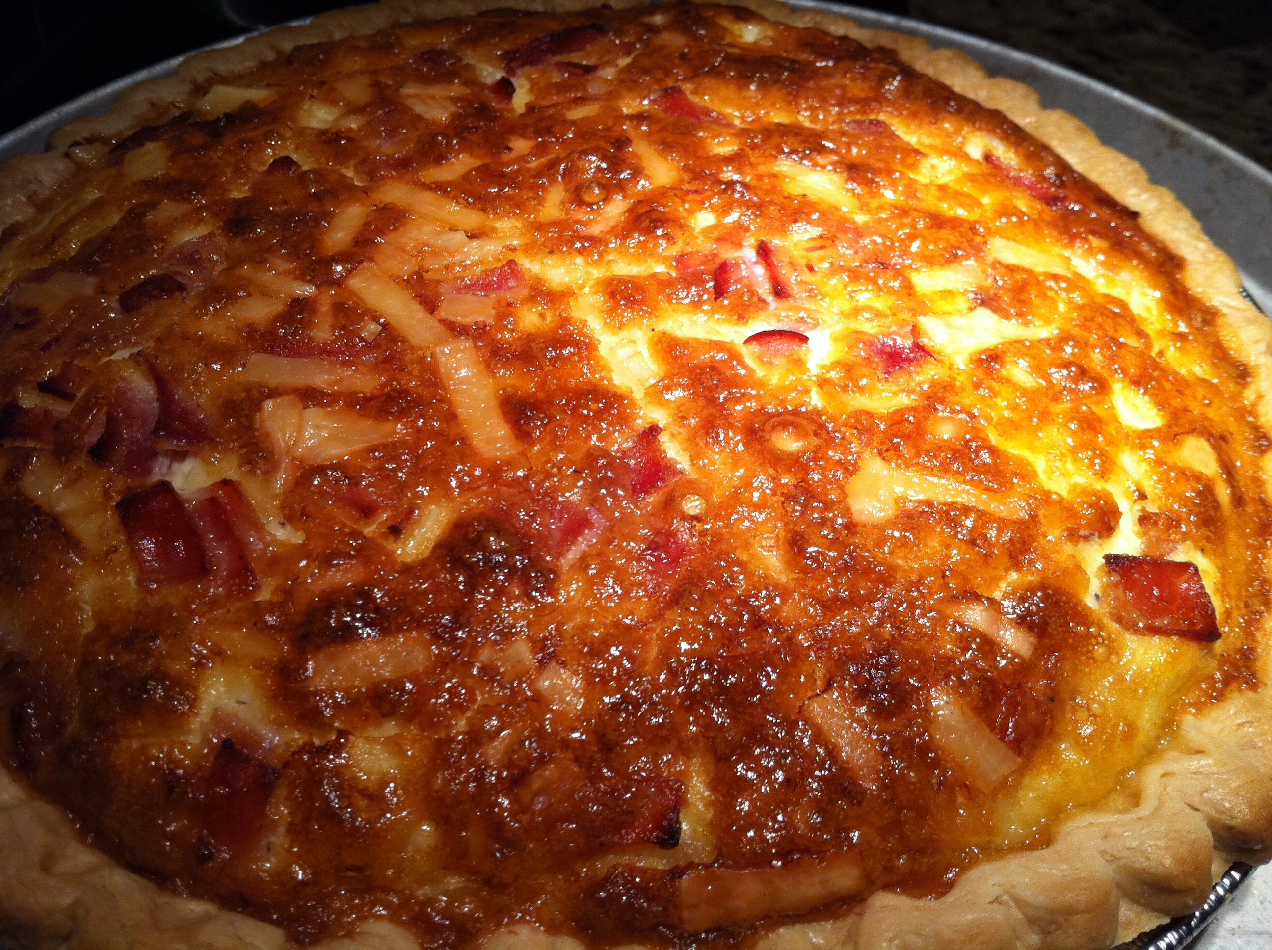 Brown Sugar Ham and Swiss Quiche A Food Lover's Delight