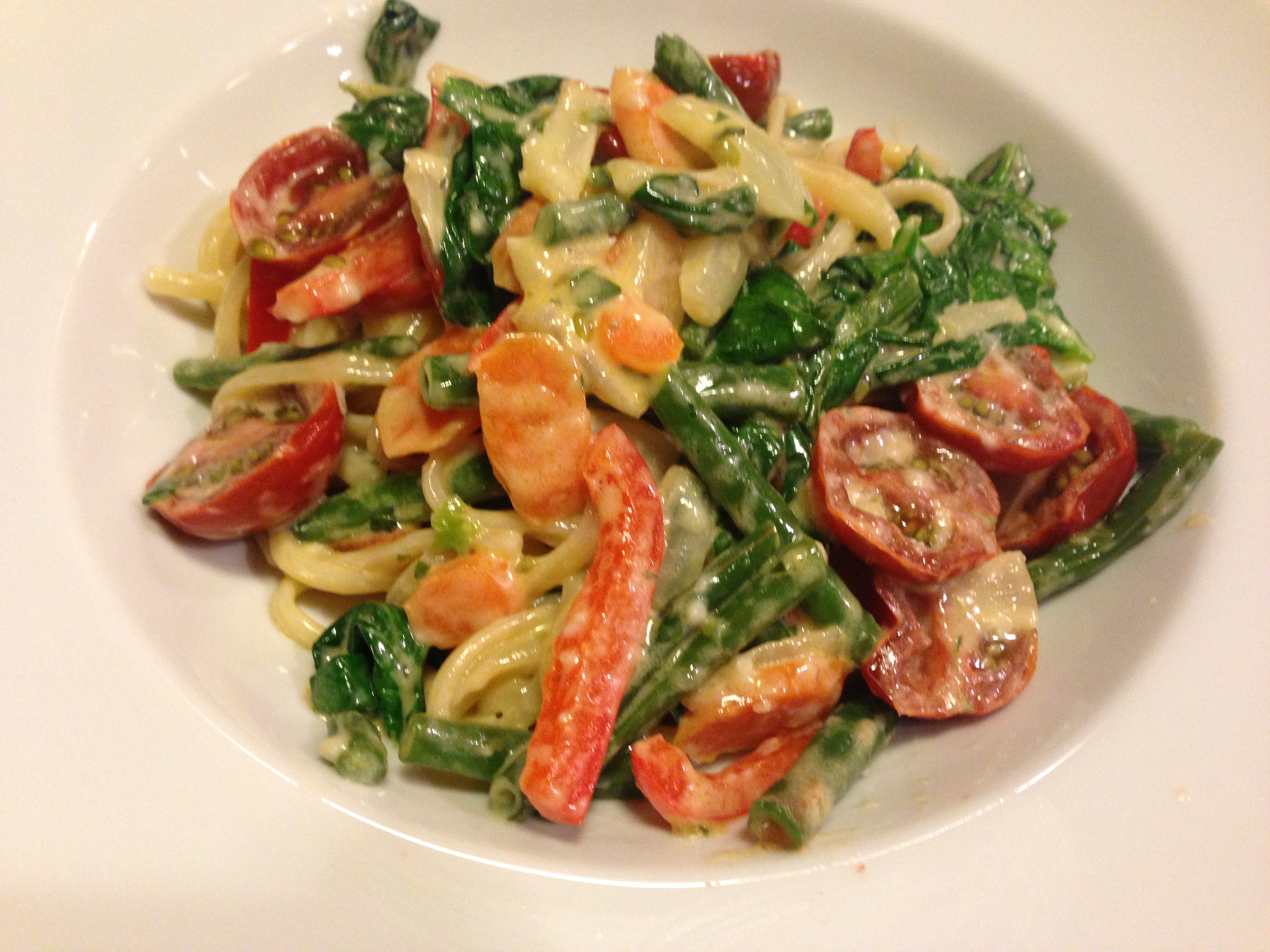 Pasta Primavera Chock Full of Garden Veggies! A Food Lover's Delight