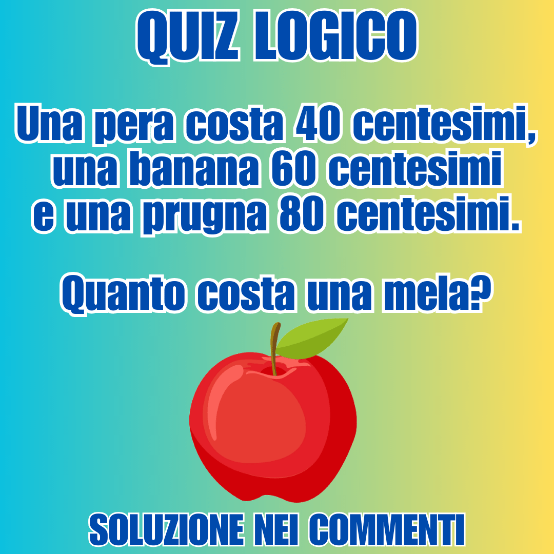  Quiz del fruttivendolo sai dirmi quanto costa una mela? Aforismi.it