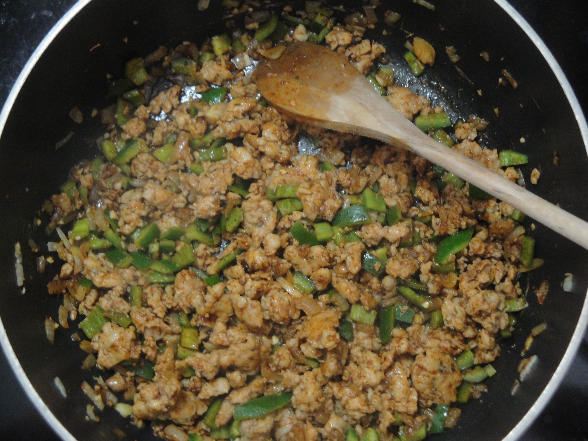 PoblanoTurkey Sausage Chili A Fork In Each Hand