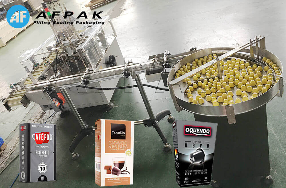 Nespresso coffee capsule packaging machine AFPAKPROFESSIONAL IN