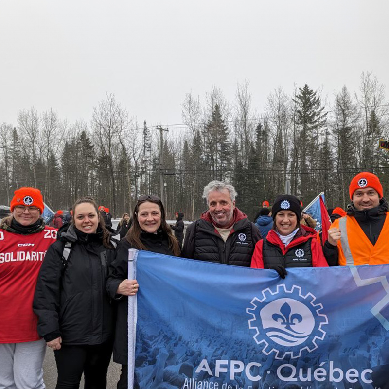 A 30,000 donation to support NonPublic Funds strikers in Quebec