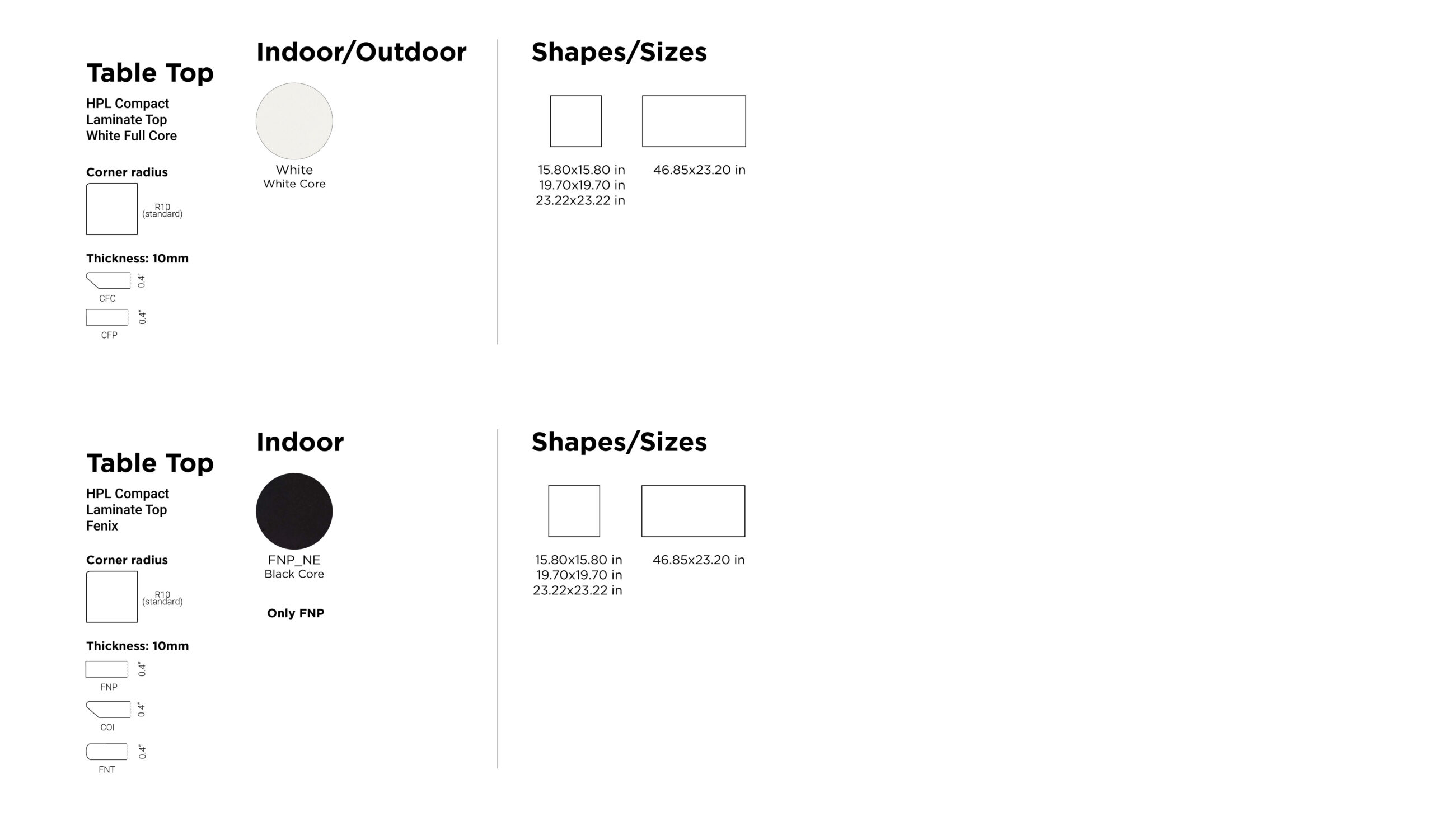 Solid Laminate Top Metal Base Modern Square Table for Indoor Dining