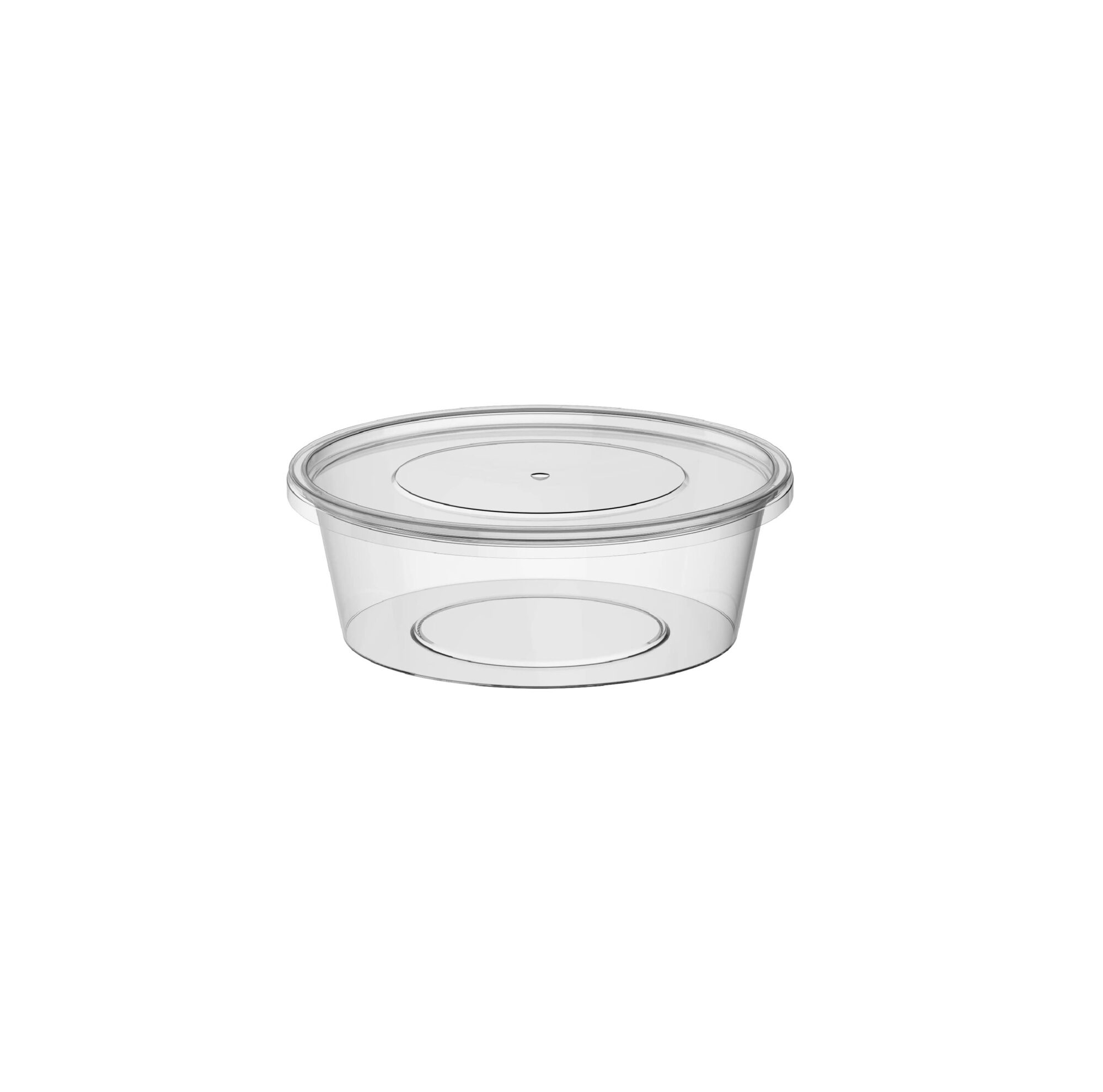 Microwave Container Clear Round 250ml Al Afrah Plastic Product Trading