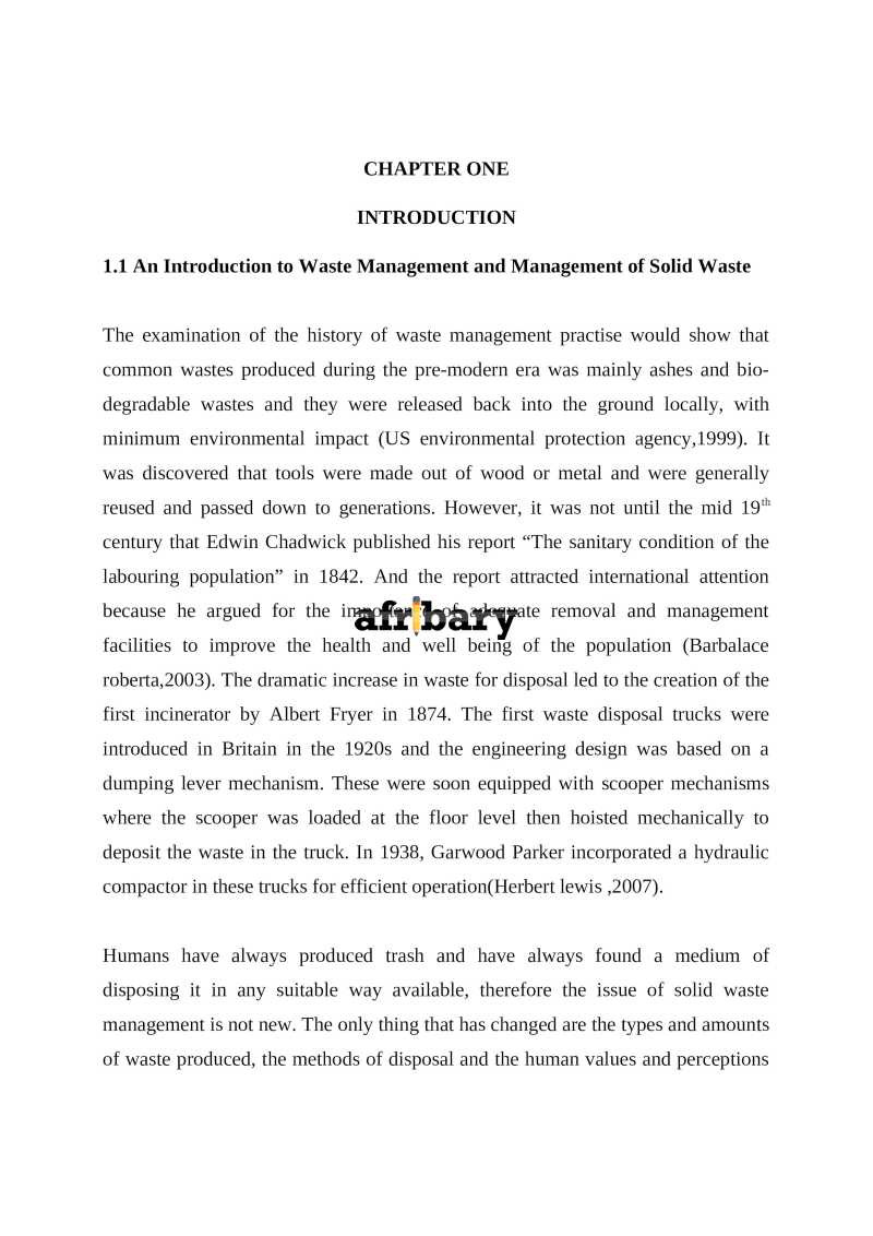 Design of Effective Solid Waste Management System A Case Study of