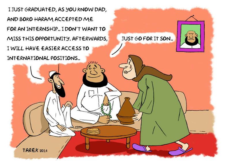 » Tarek Benbaba Boko Haram Africa Cartoons