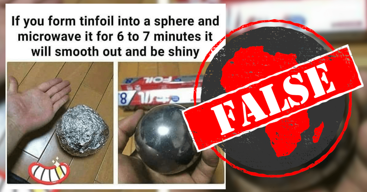 No! Tinfoil ball in microwave won???t make shiny sphere it could cause
