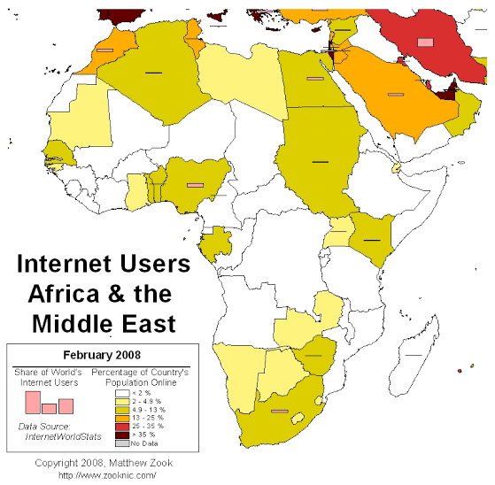 African users pay most for services, worldwide AFRICA CHINA