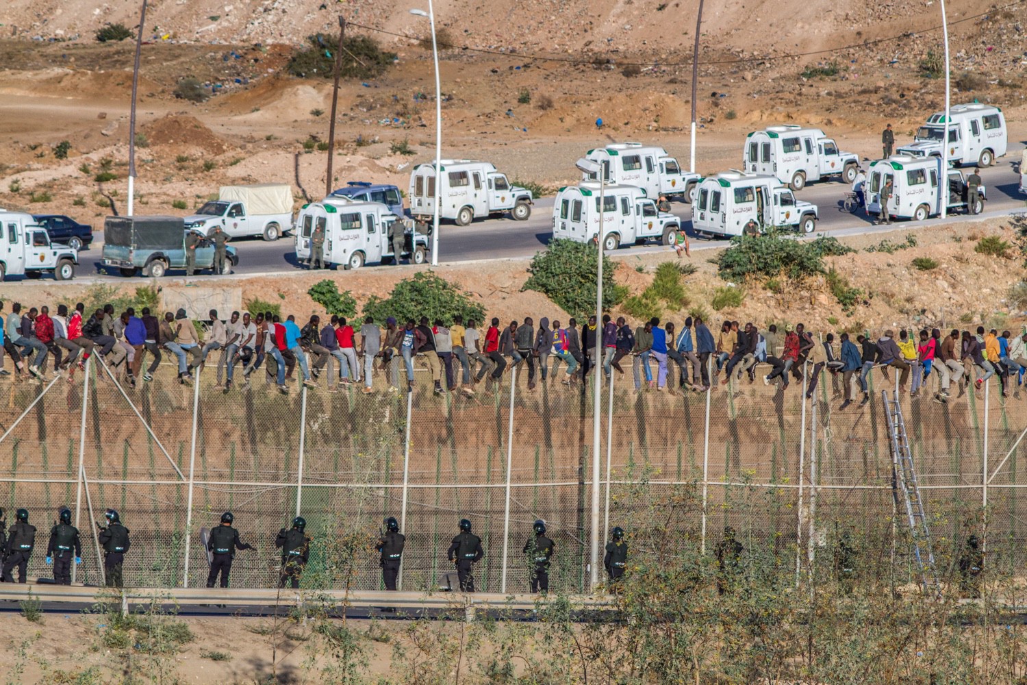 African migrants attack security forces at Spain border Africa Feeds