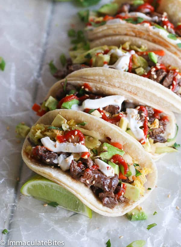 Easy Korean Beef Tacos and Quick Kimchi Immaculate Bites