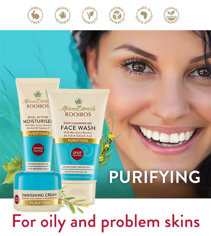 Purifying Range African Extracts Rooibos Skin Care