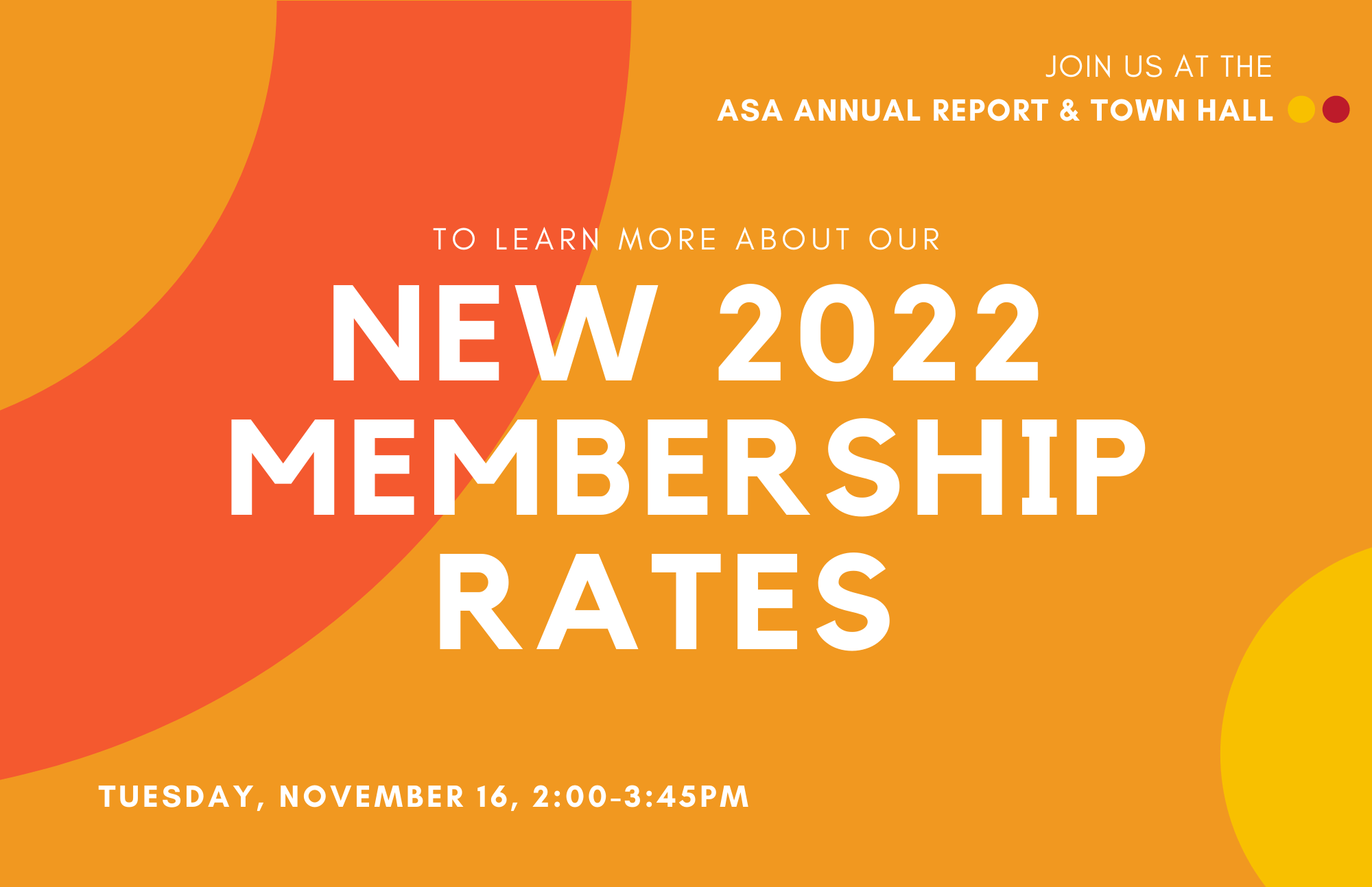 We're Announcing New Membership Rates for 2022!