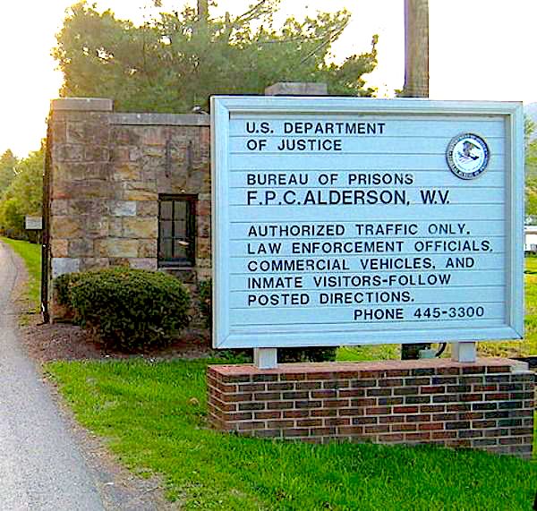 AldersonPrisonSign A Friendly Letter